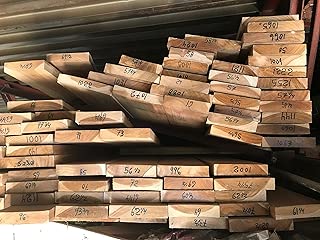 Teak Rough Sawn Wood Board Lumber, 2 inches Wide x 6 feet Length x 1 inches Thick - Choose Your Size - - coolthings.us