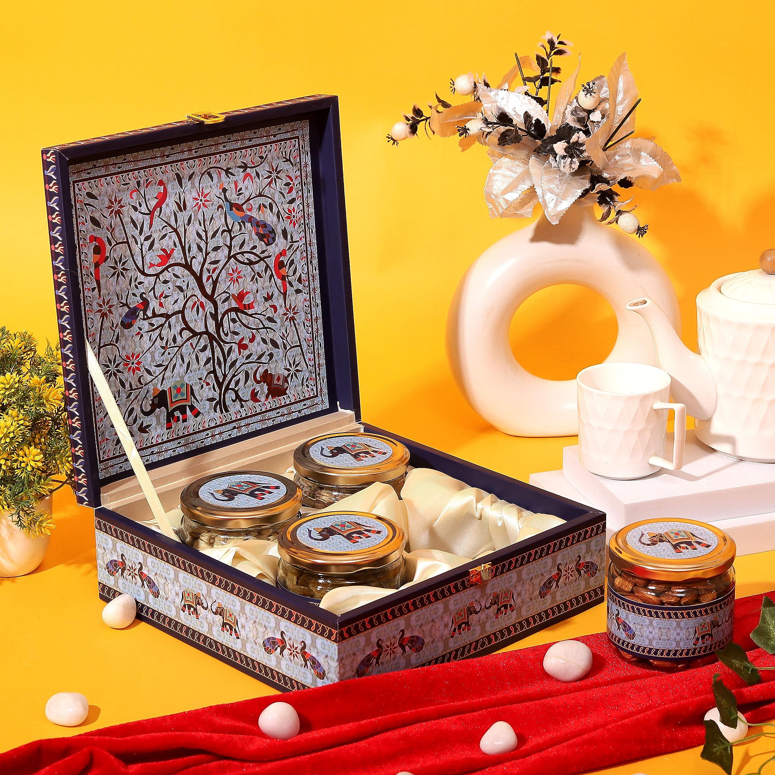 SoNature Handmade Dry Fruit Premium Gift Box | Premium Gift Hamper | 100% Natural 600 Grams Assorted Pack of Almond, Cashew, Raisins & Khumani | Diwali Dry Fruit Gift Box (B0CFVVQYZC) Amazon Price History, Amazon Price Tracker