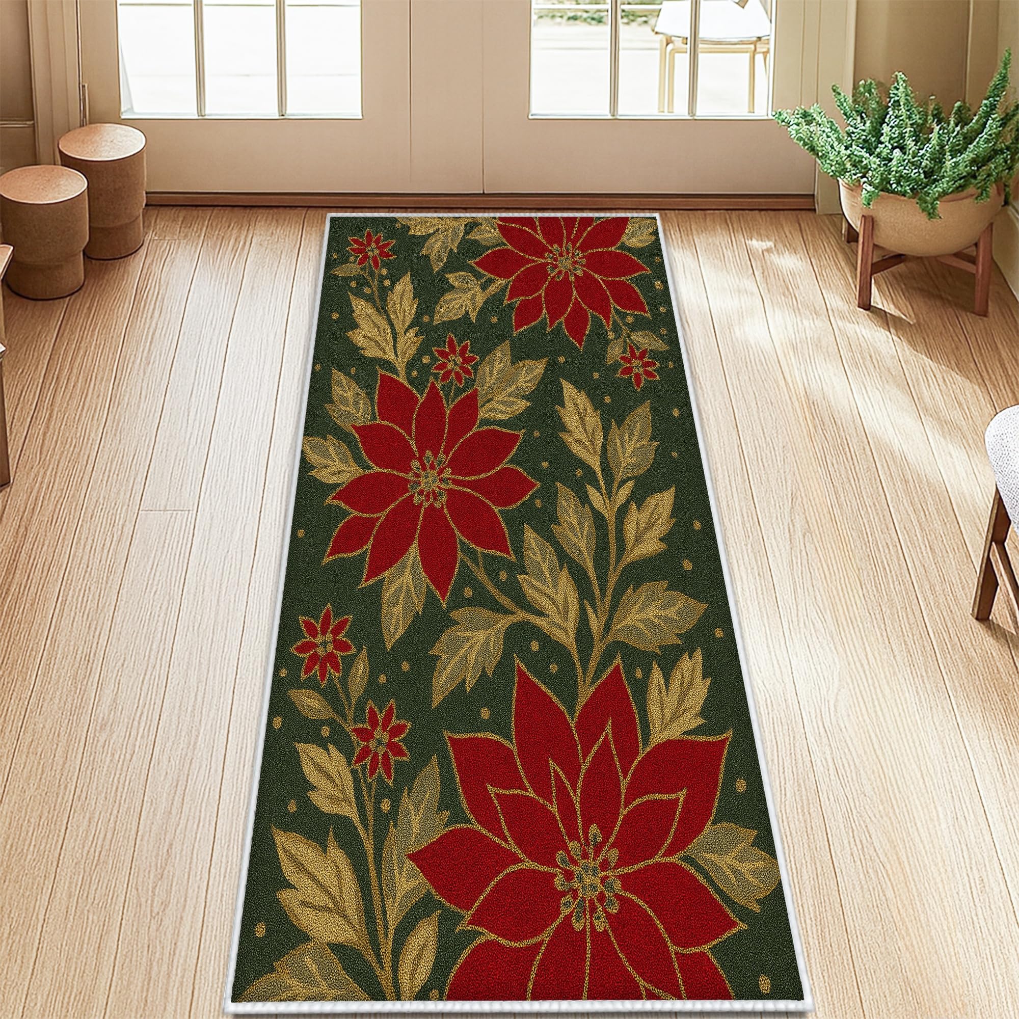 Tapis de cuisine de Noël lavable pour sécuriser et décorer votre entrée