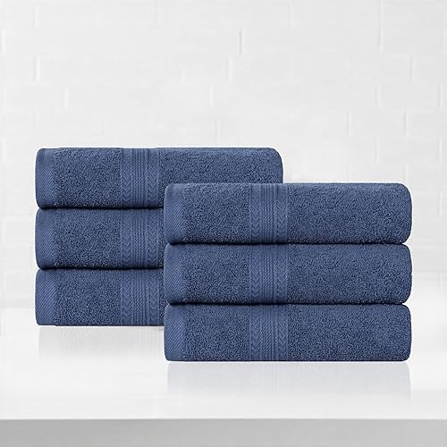 Miniatura 2 de Superior Juego de 6 toallas de mano de algodón ecológico, toallas pequeñas para spa, resort, hotel, baño de invitados, cocina, secado rápido, suave,