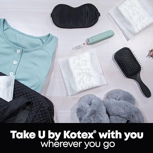 Miniatura 7 de U by Kotex Clean & Secure - Maxi almohadillas con alas, absorción extra pesada, 24 unidades (2 paquetes de 12) (el embalaje puede variar)