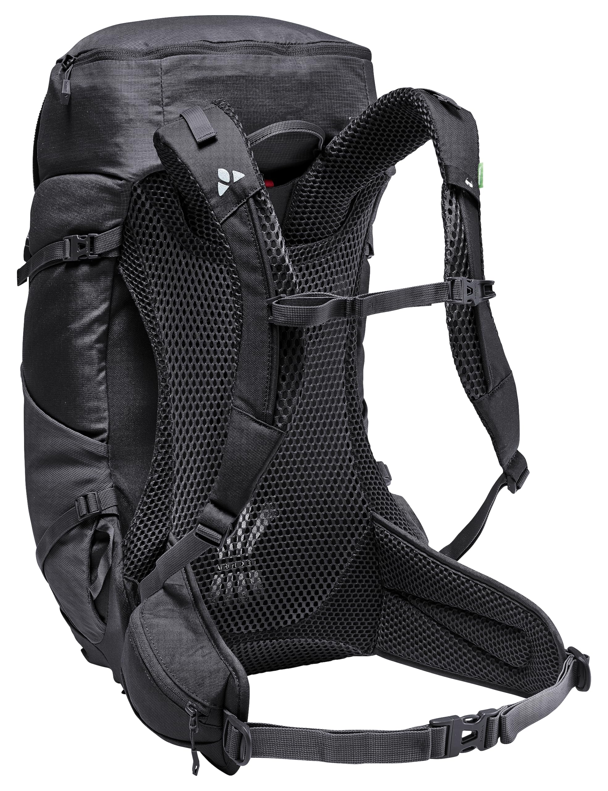 VAUDE Wanderrucksack Brenta 30 Liter, Damen & Herren, wasserabweisender Rucksack, komfortabler Trekkingrucksack mit integrierter Regenhülle, praktische Fächeraufteilung, black