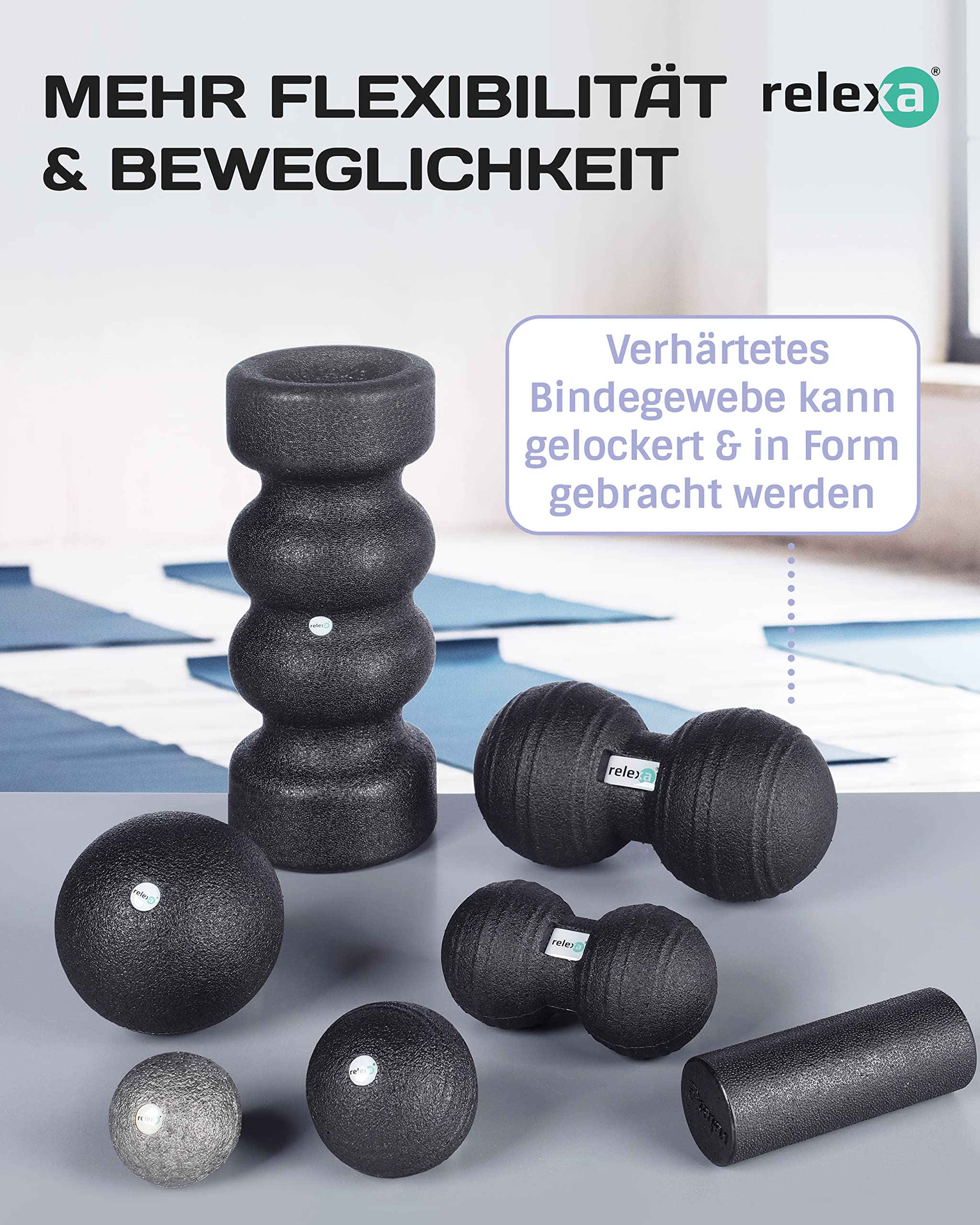 Relexa Ultra Set - 7-Teiliges Set Zur Massage Bei Rückenschmerzen & Als