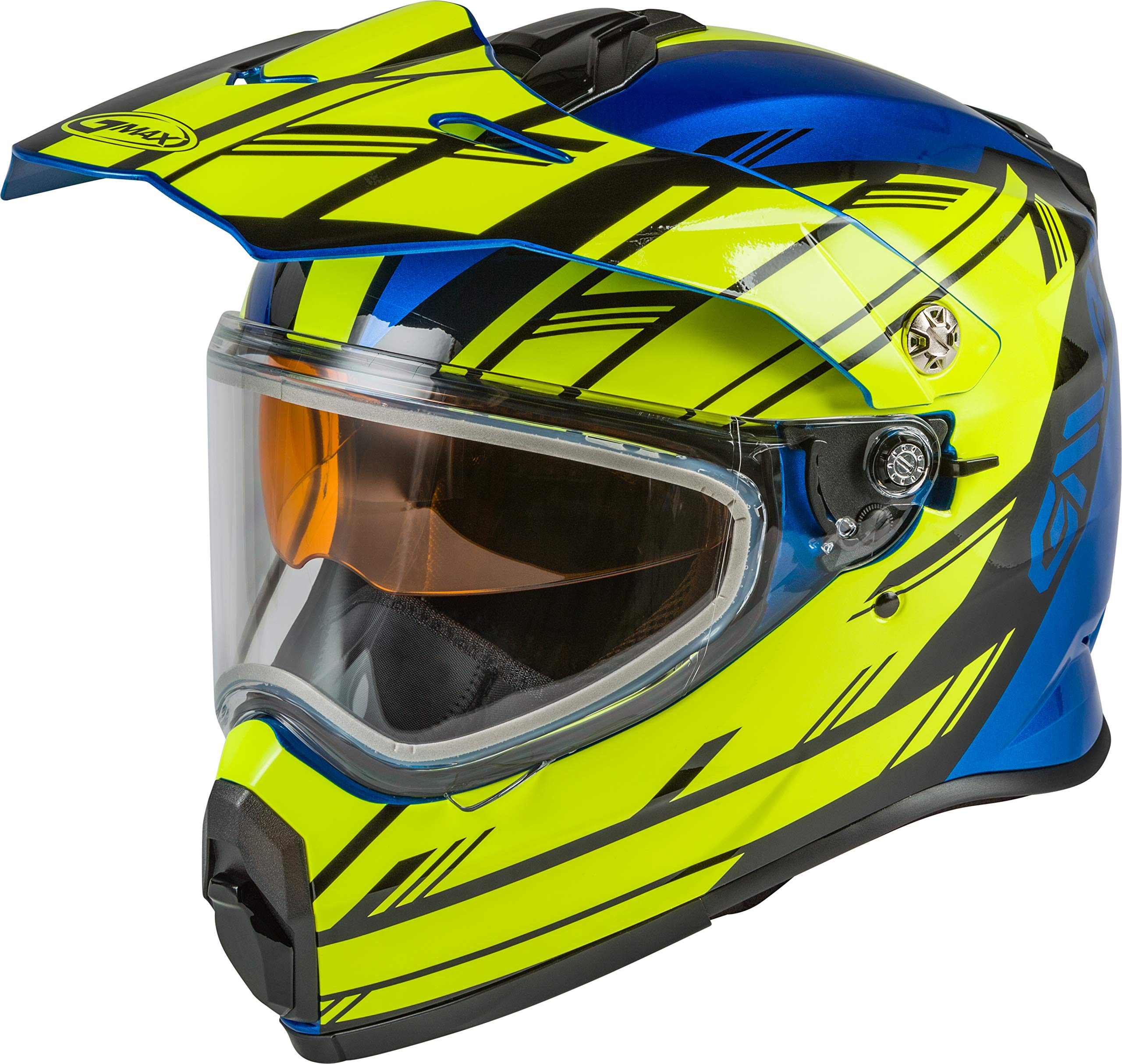 GMAXG2211046 Helmets, Blue/Hi-Vis/Black, Large