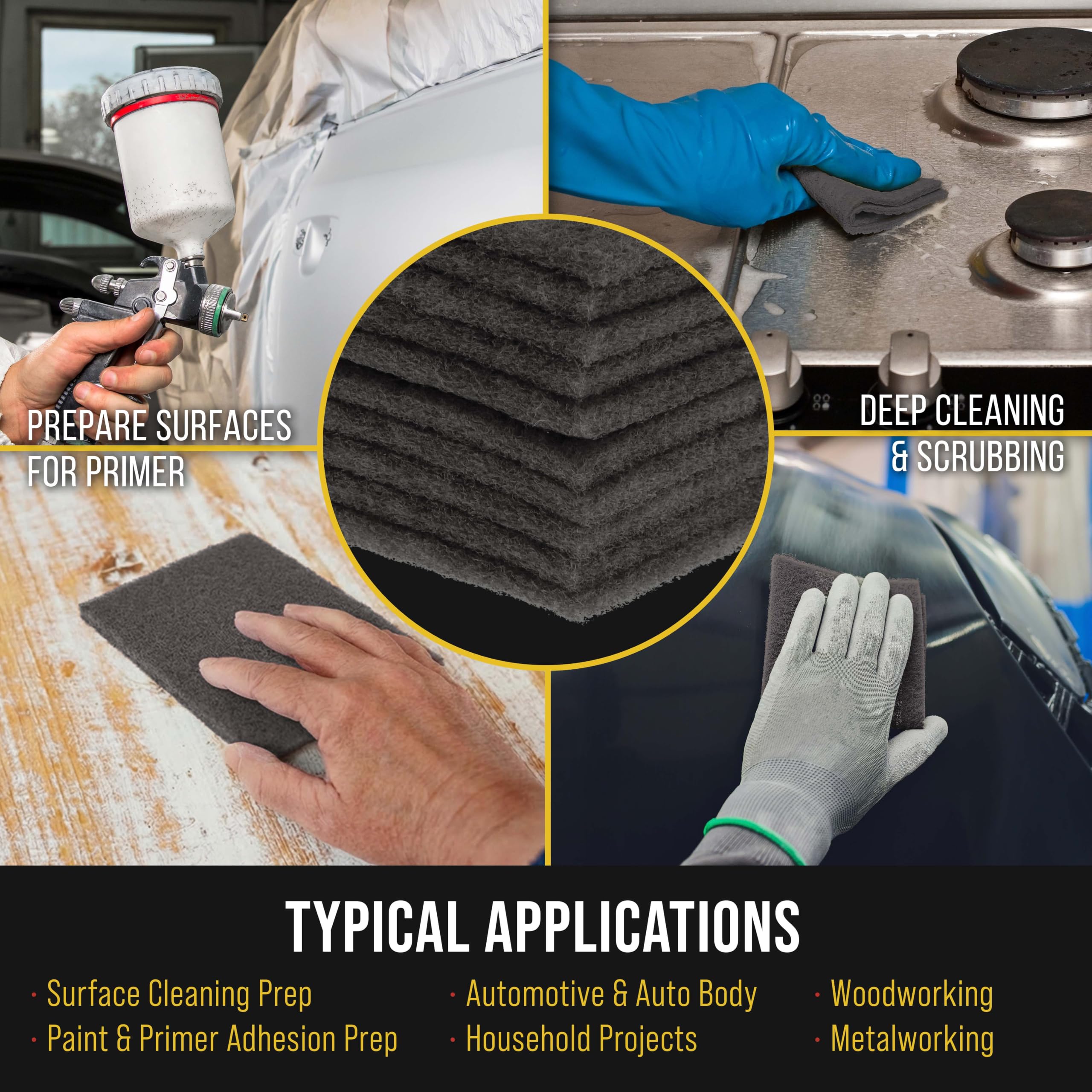 Dura-Gold Gray Scuff Pads - Box of 10 -6