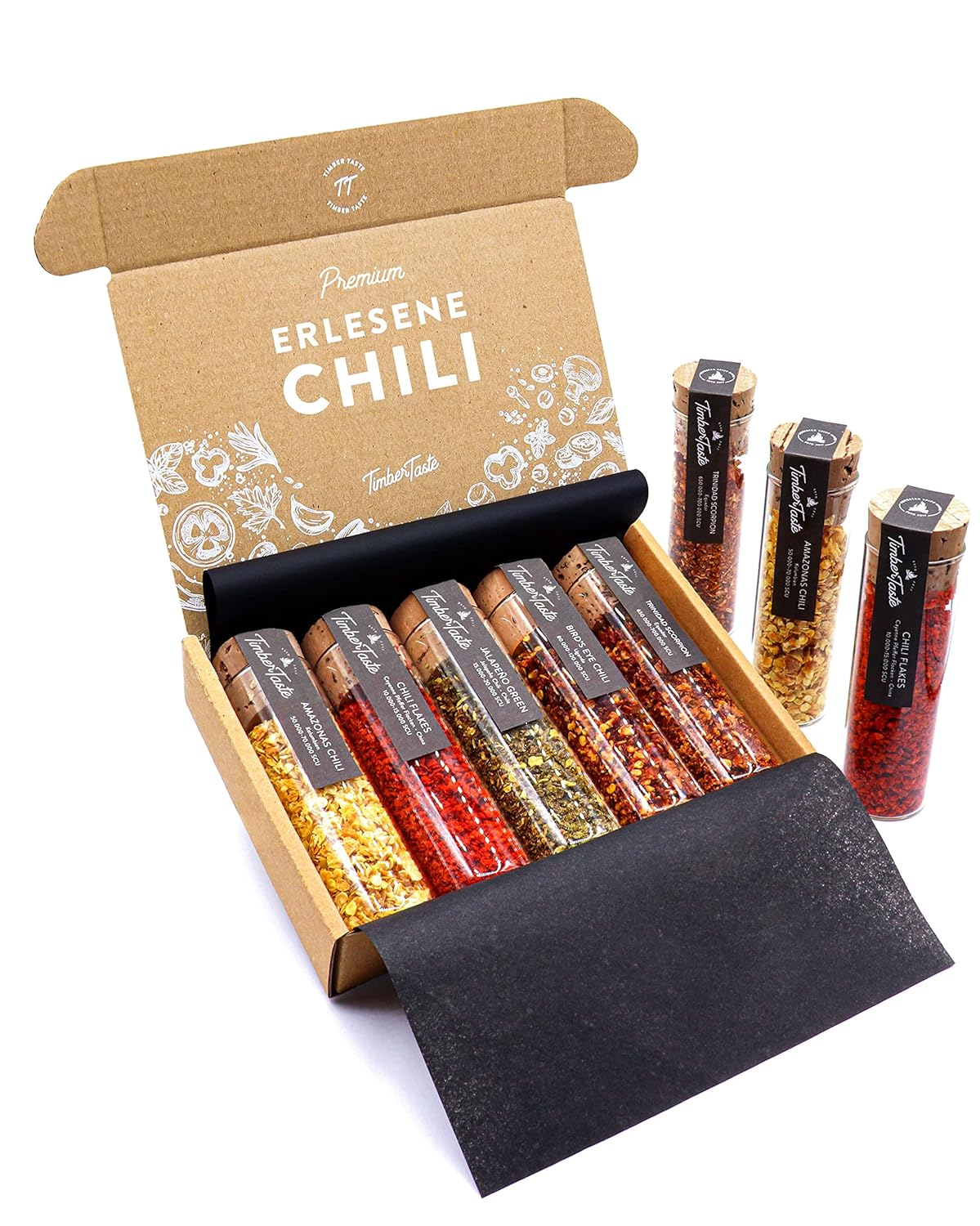 TIMBER TASTE® Scharfes Chili Gewürze Geschenkset Frauen [BIS 950.000 ...