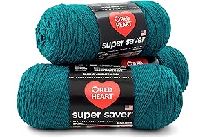 RED HEART Super Saver 3-Pack Teal Yarn Value Bundle