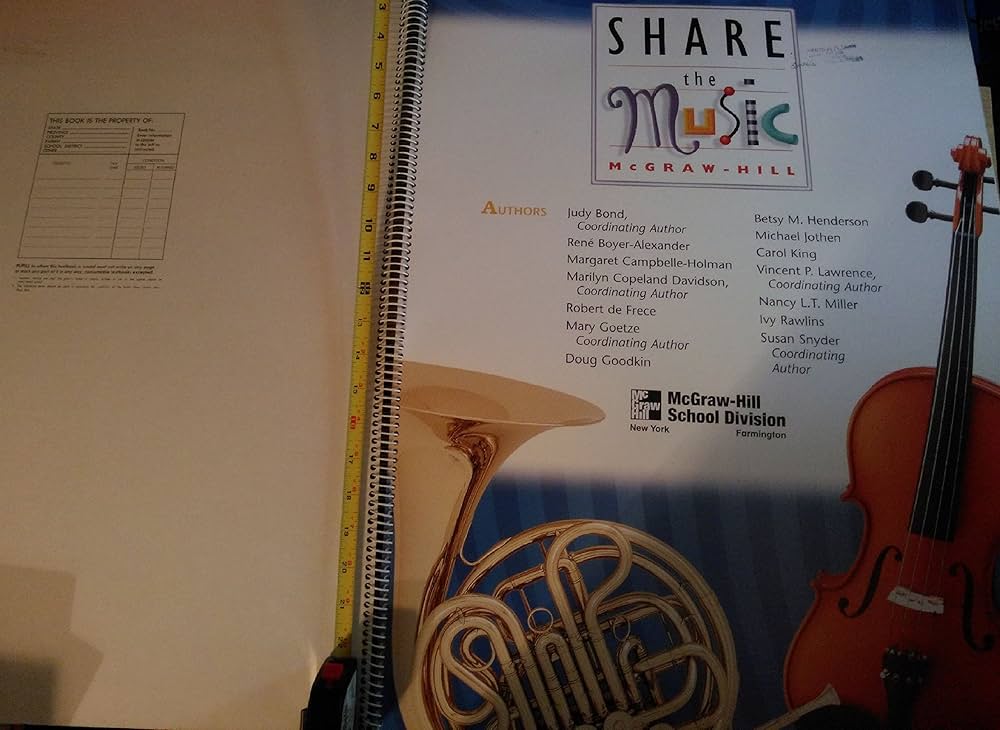 Grade: Gr K Te Share the Music 2000: Sra: 9780022953867