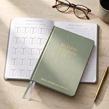 ZICOTO Beautiful Reading Journal for Book Lovers - Linen Hard Cover Tracker