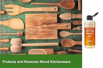 Verdana Food Grade Cutting Board Oil Organic Coconut-Derived, Food Safe Mineral Oil Alternative for Butcher Block, Bamboo & Wooden Utensils Kosher, Non-GMO, 8 fl oz