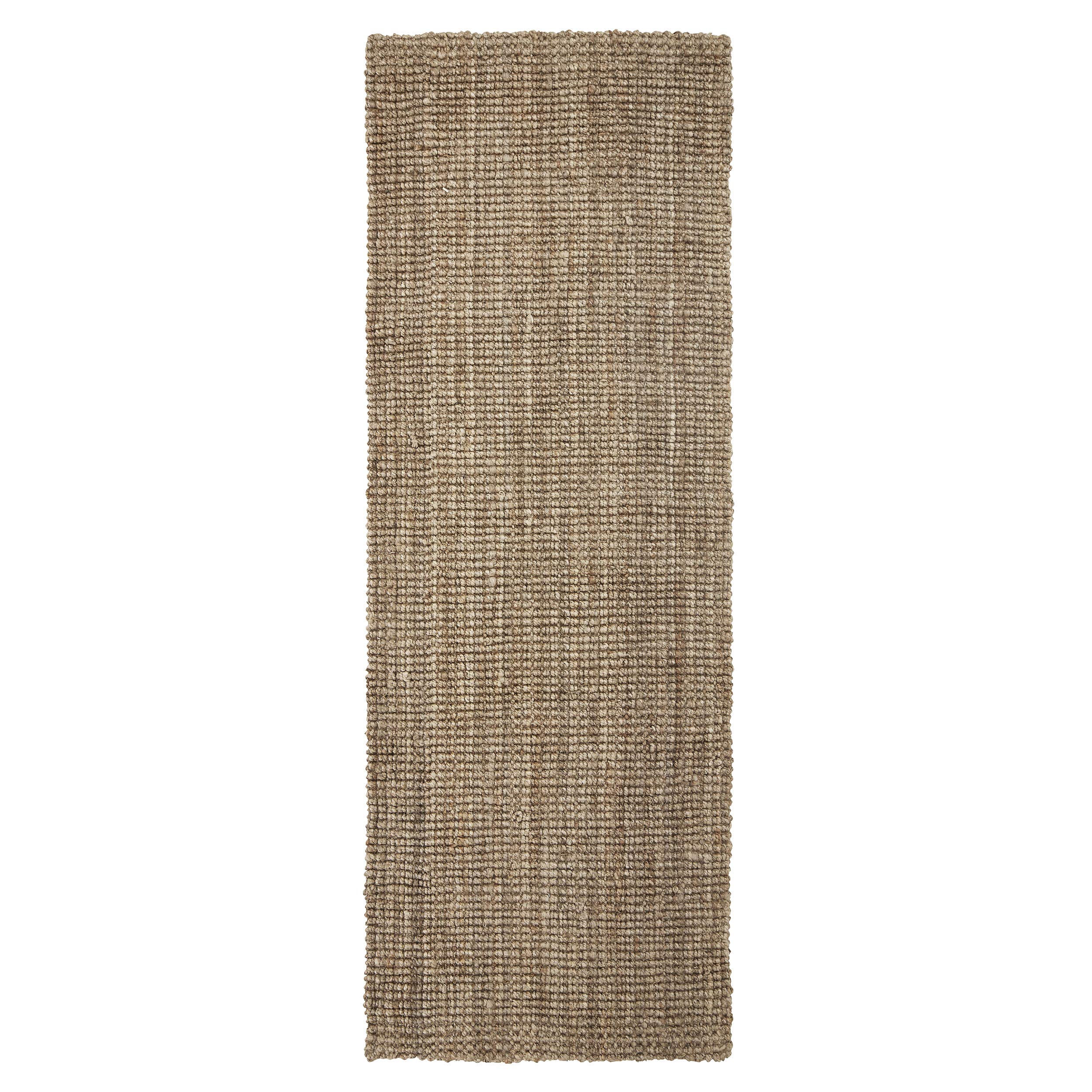 SUPERIOR Reversible Kula Jute Runner Rug, 2.5x12, Natural