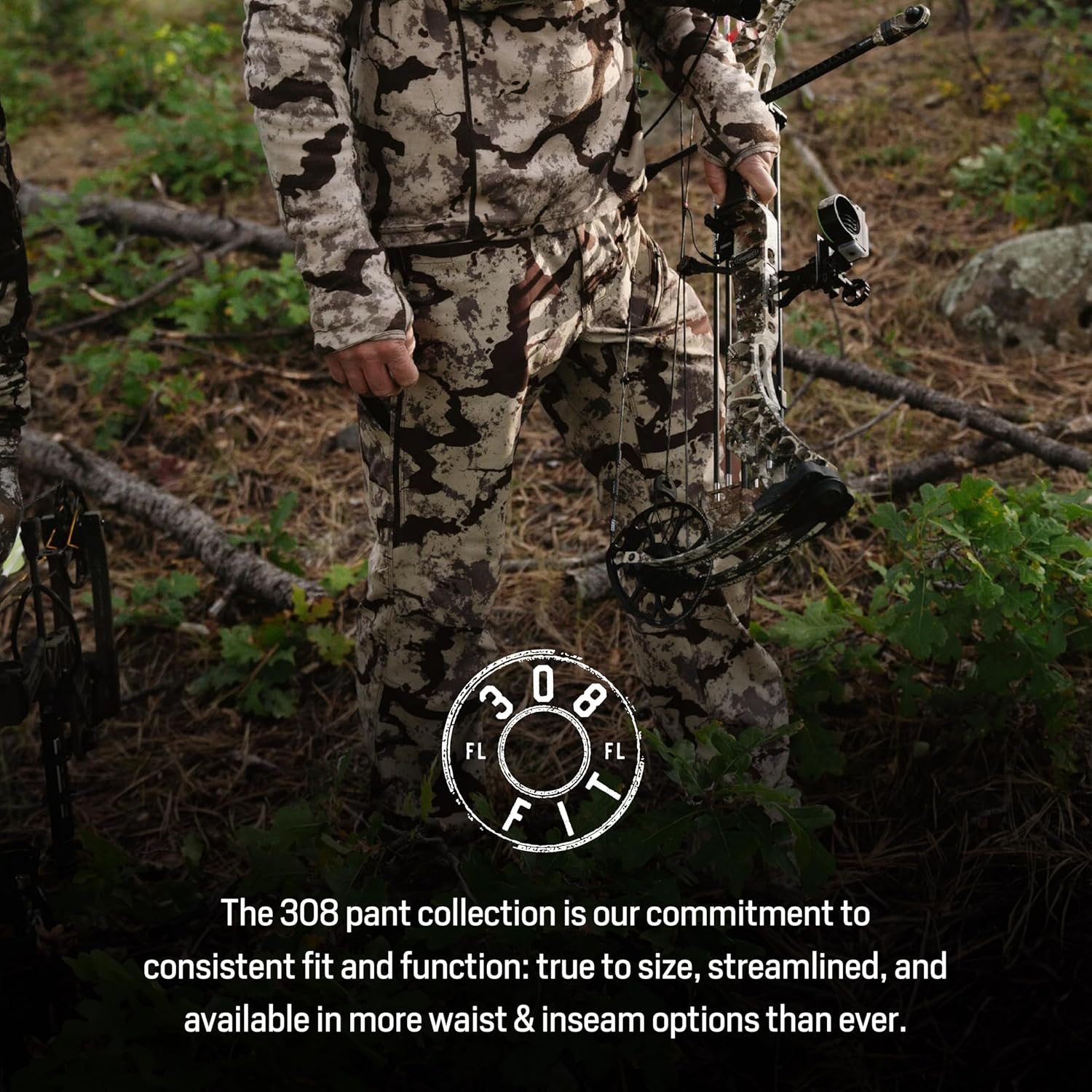 First Lite Men’s 308 Pant - Men’s Outdoor Stretch Camo Hunting Pants with Hip Vents, Year Round Lightweight Hunting Gear - Image 8