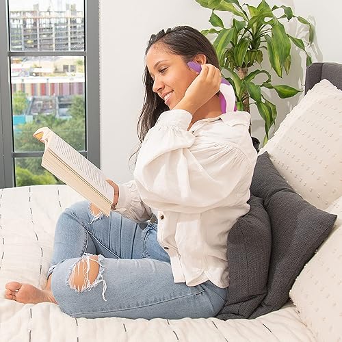 Miniatura 7 de PUR Botanicals Rodillo de hielo para cara regalos para mujer rodillo masajeador facial para hinchazón ocular y alivio del dolor de migraña morado