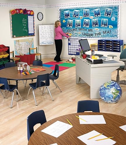 Vista 6 de Pacon Classroom Keepers Organizador de 10 estantes, rojo (001314)