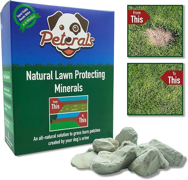 Peterals 200 Grams - Natural Mineral Rocks to Prevent Grass Burn Yellow Patches from Dog Urine