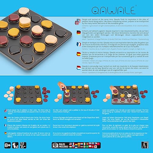 Miniatura 3 de Qawale - de Creators of Quoridor | Mensa Select | Juego de mesa de estrategia abstracta de madera galardonado para niños y adultos | Apilamiento