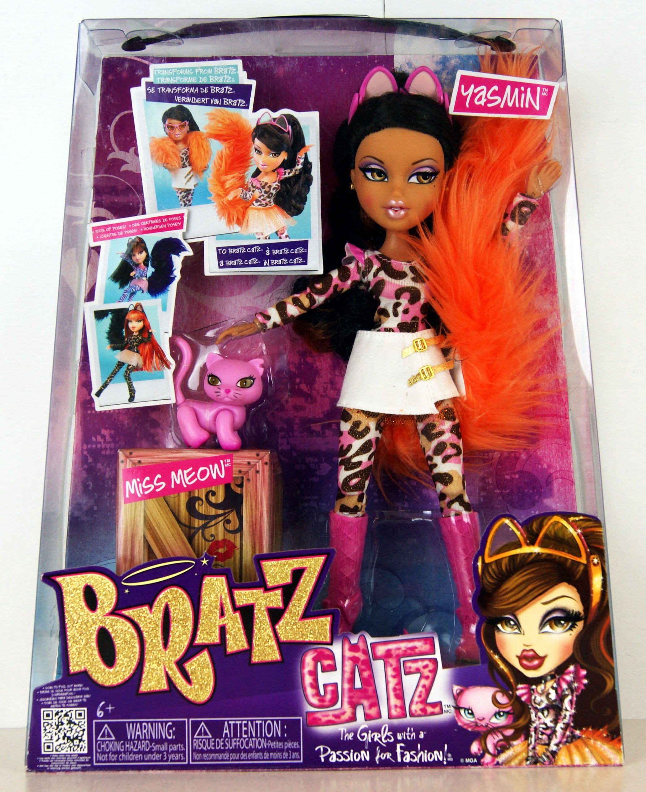 ブラッツドール　BRATZ CATZ Bratz Catz Jade Doll Kool Kat & Pet Vivi Violet 6 MIB