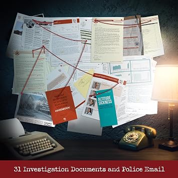 Cryptic Killers Unsolved Murder Mystery Game - Cold Case Files Investigation Detective Evidence & Crime File - Individuals, Date Nights & Party Games- Murder on Mount Mortimer