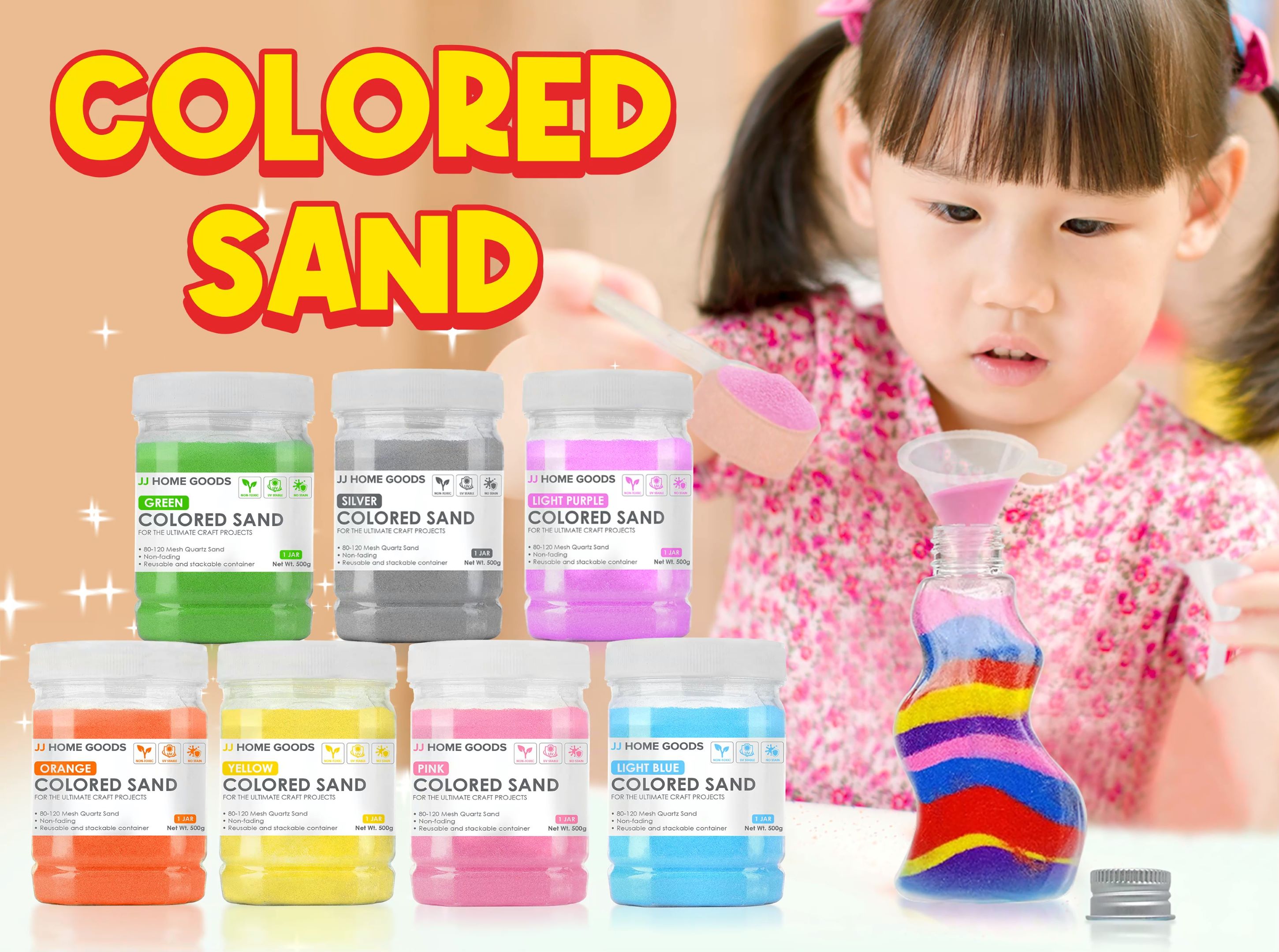 sand collection 13色　新品未開封 Kinetic Sand, Castle Containers 10-Color Pack, 10 Pack, Vibrant