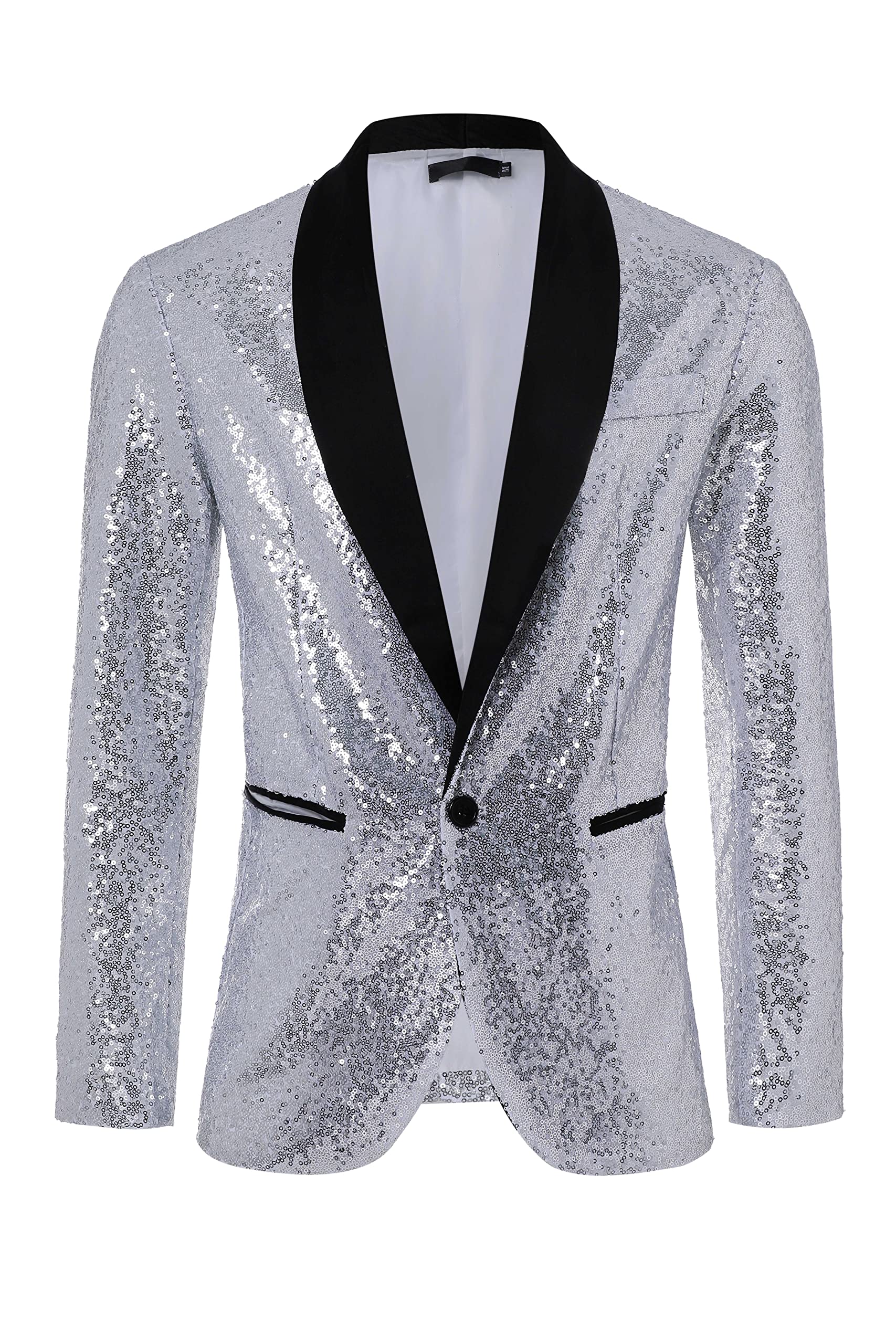 coucoland Sequin Blazer Men-Tuxedo Jacket Sequin Suit Men Sport Coats-picture-24