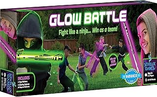 Ninja Toys Meet Samurai Swords in Glow Battle | Ninja Toys for Boys | Ages 8-12+, 2-4 Players | Kids Sword Game | Glow in The Dark Games | Glow Swords for Kids 8-12+ | A Thrilling Ninja Sword Game!