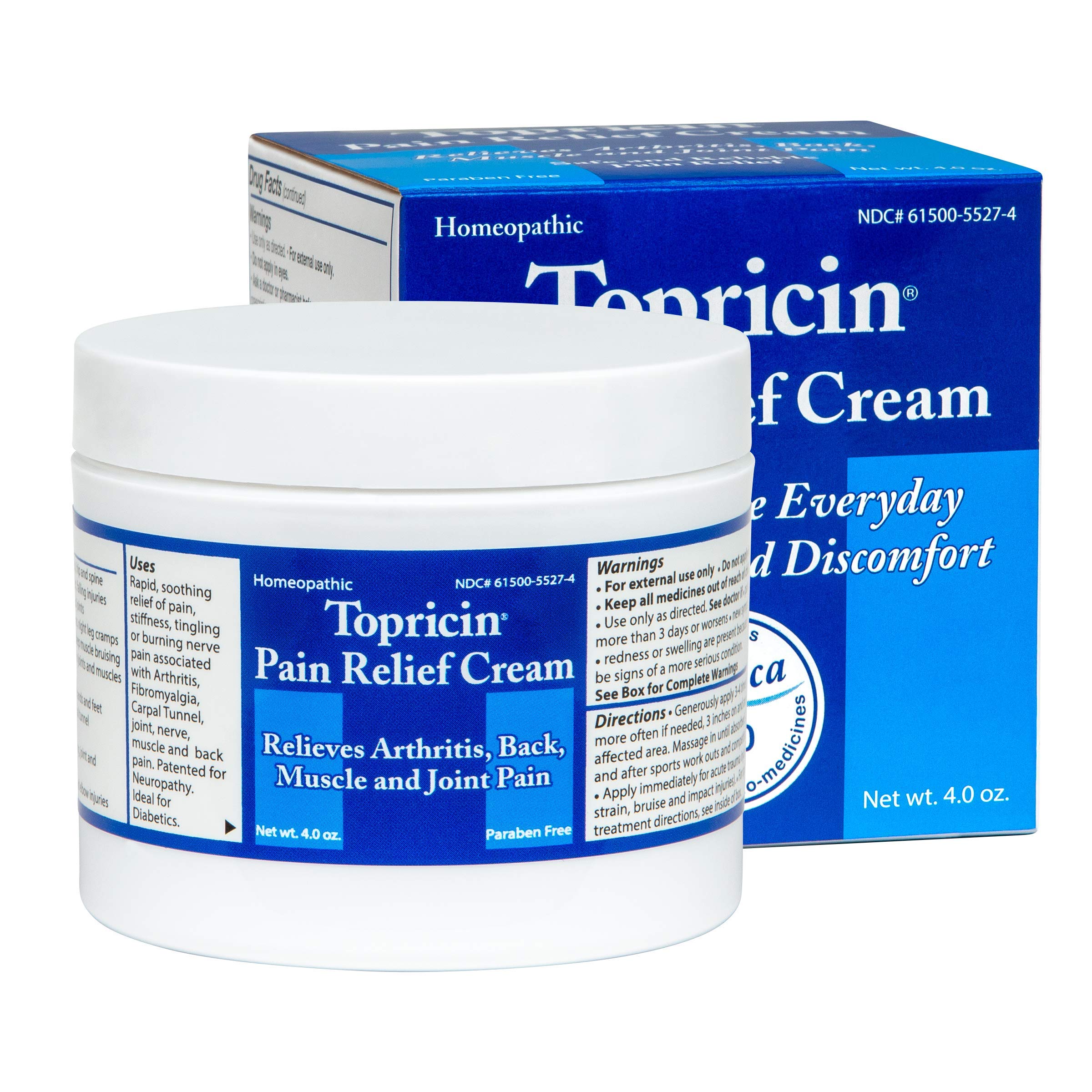 Topricin Pain Relief Cream (4 oz) Fast Acting Pain Relieving Rub Buy