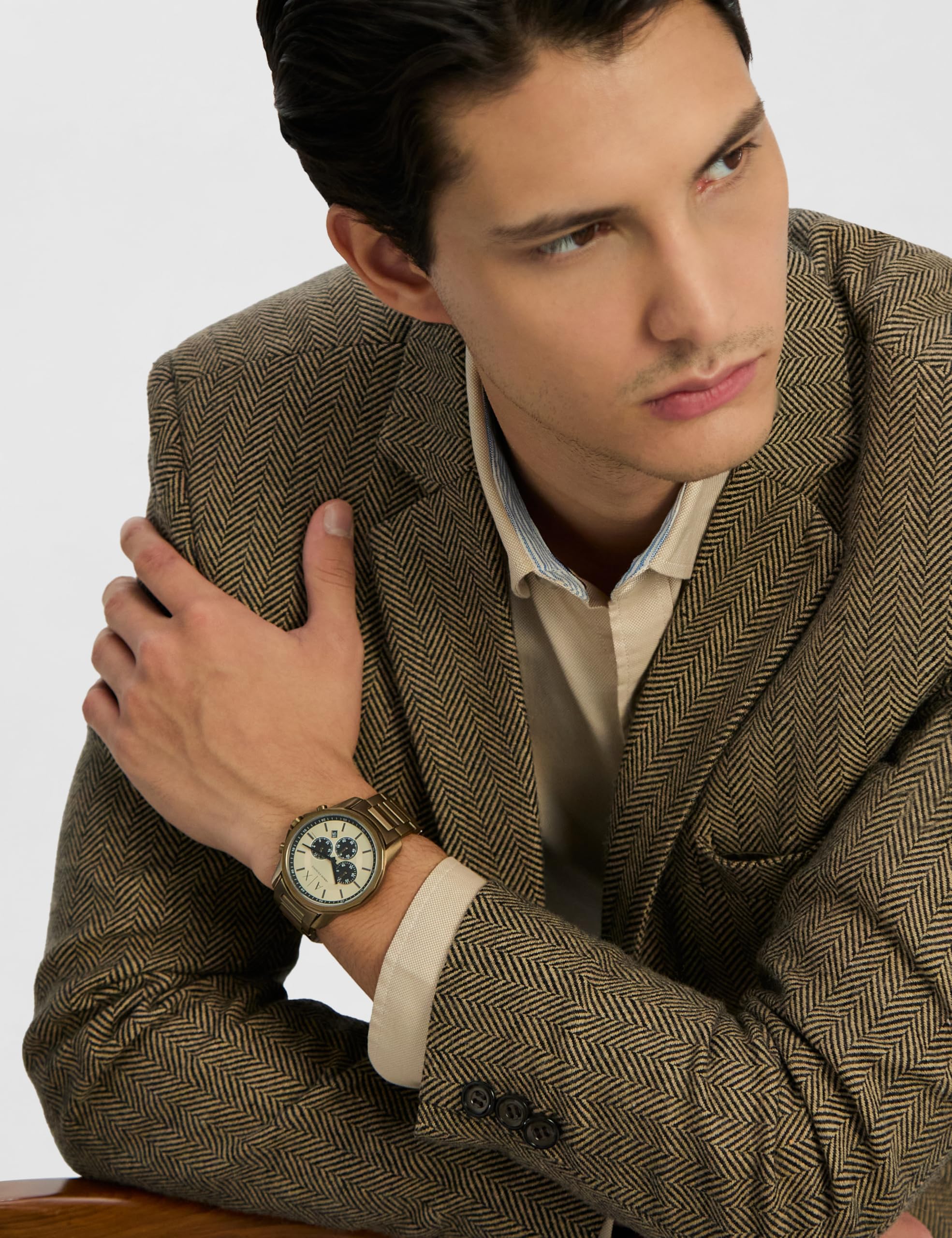 Buy Armani Exchange Analog Beige Dial Men's Watch-AX1739 at Amazon.in