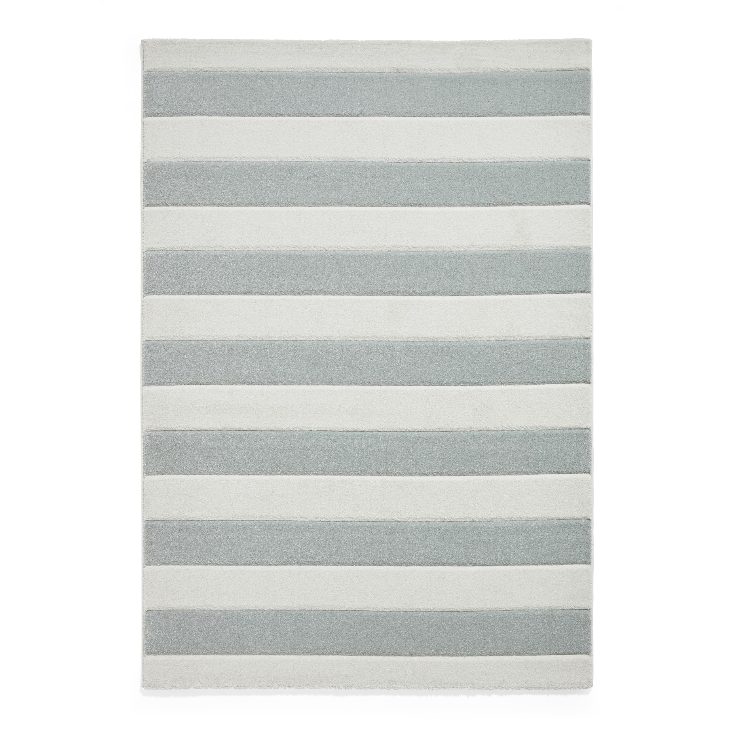 Think Rugs Catherine Lansfield Cove Stripe Modern Linear Rug, Sage Green