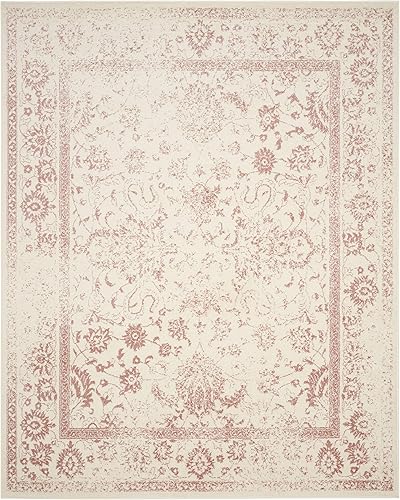 Miniatura 158 de Safavieh colección Adirondack - Alfombra de área, 8 x 10 pies, gris pizarra y marfil, diseño oriental desgastado, no desprende pelusa, fácil