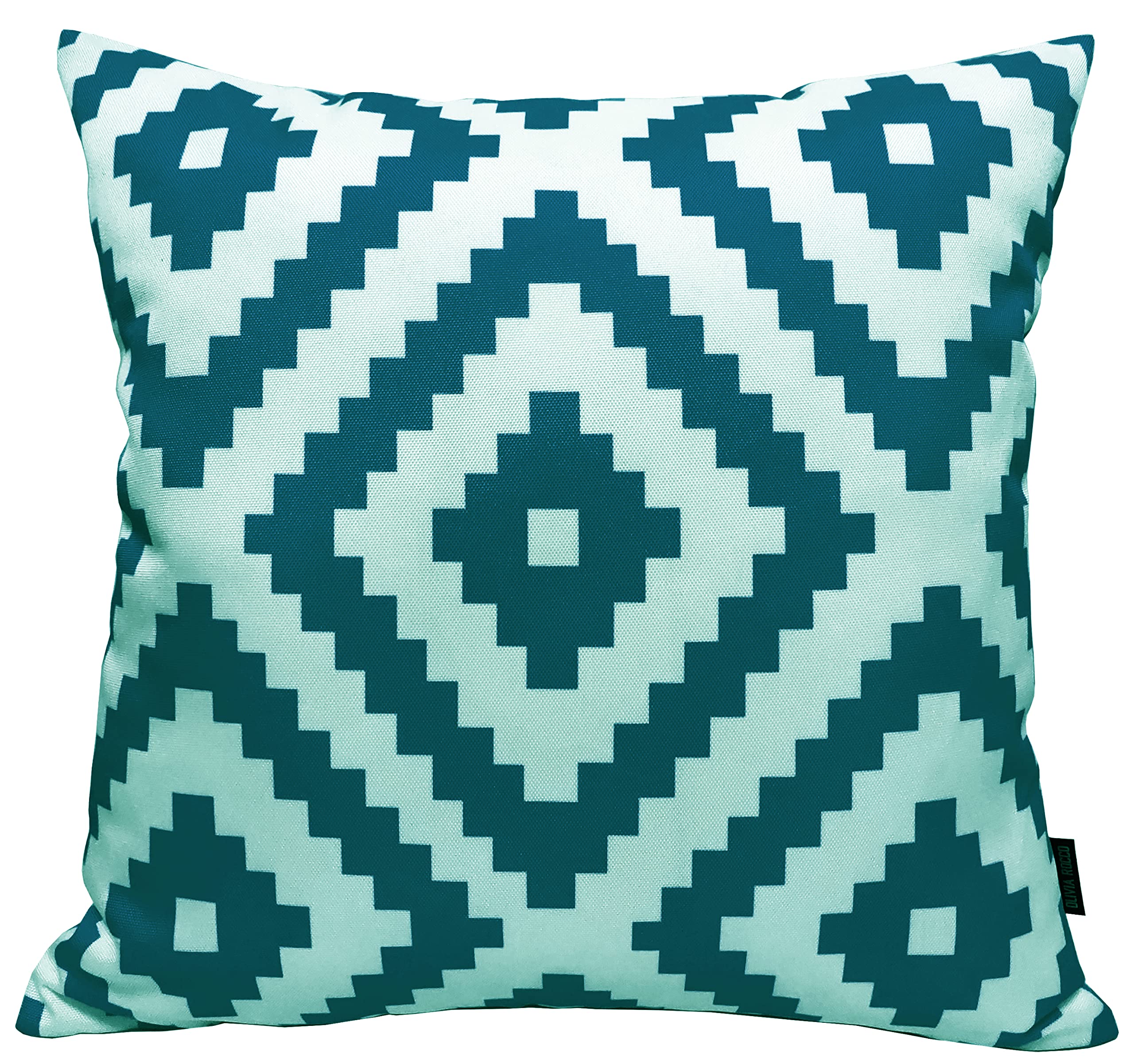 Olivia Rocco Waterproof Cushion Covers 43 x 43 cm Reversible Breathable Decorative Cover for Indoor & Outdoor Use Patio Garden Sofa Bed Chair, Nairobi Teal โ image 1