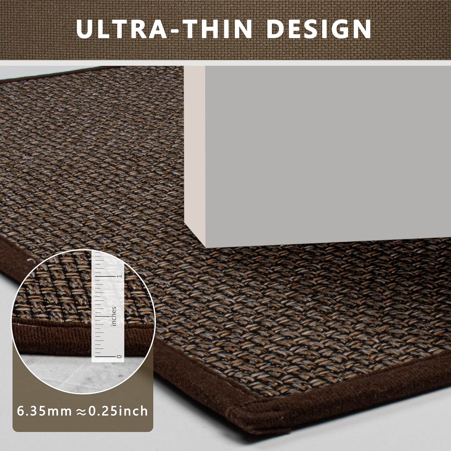 Bathroom Rugs Non Slip Bath Mat Quick Dry Absorbent Bath Mat for Bathroom Floor Ultra Thin Door Mat, 17" x 32"