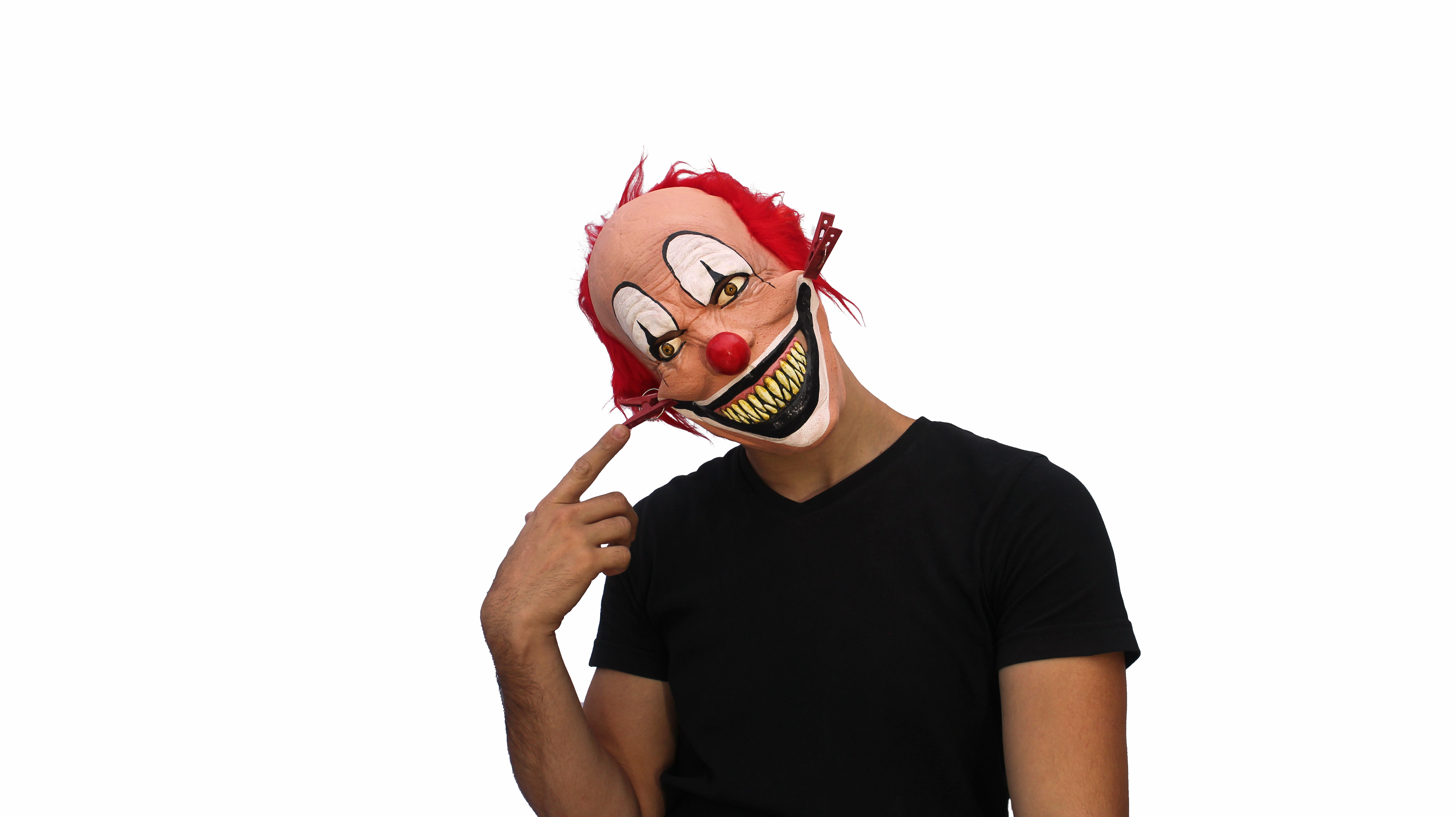 Amazon.com: Creepy Giggles the Clown Scary Latex Horror Halloween