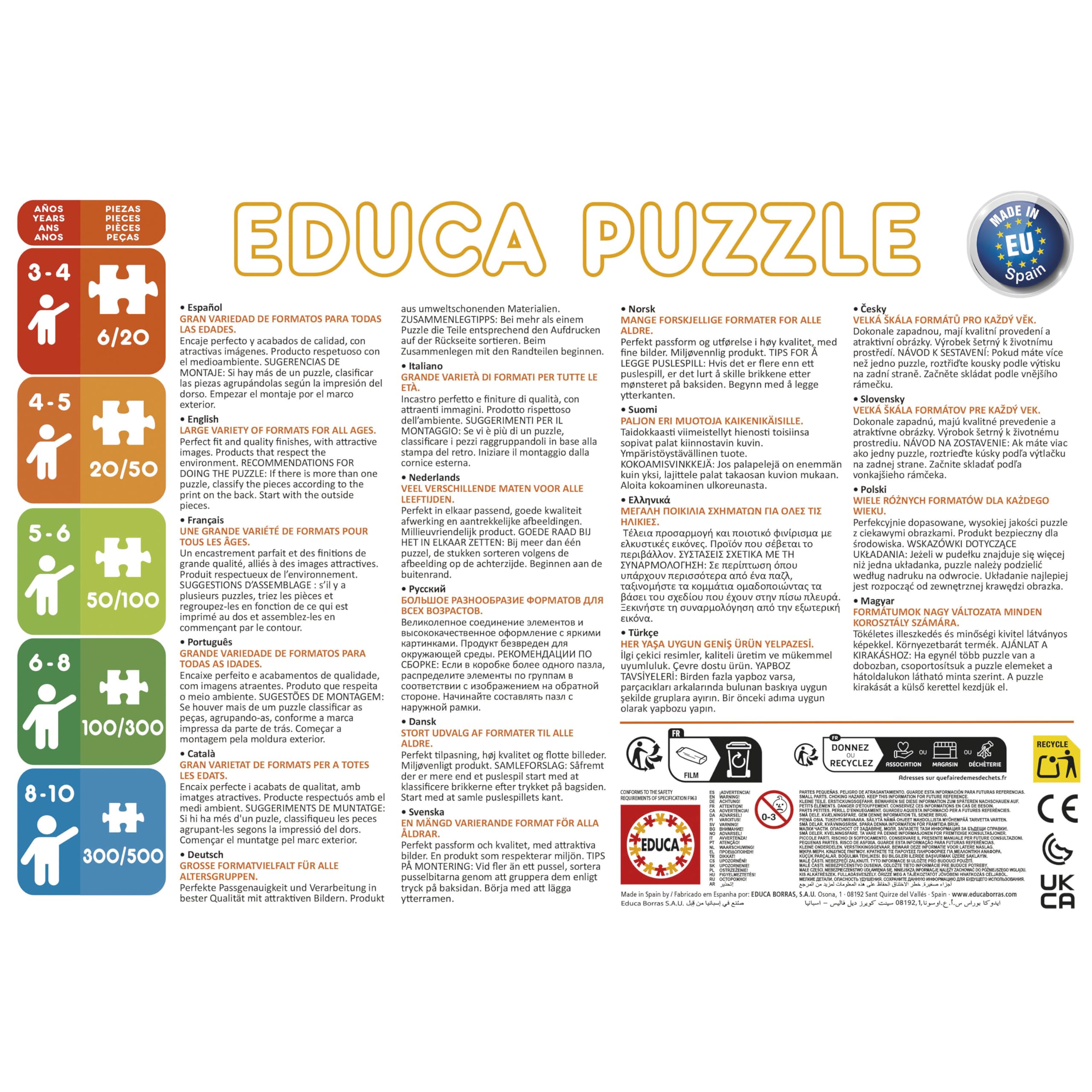 Educa - Set di 2 puzzles per bambini con 48 pezzi | Vaiana 2 | Consigliato dai 4 anni in su (20102)