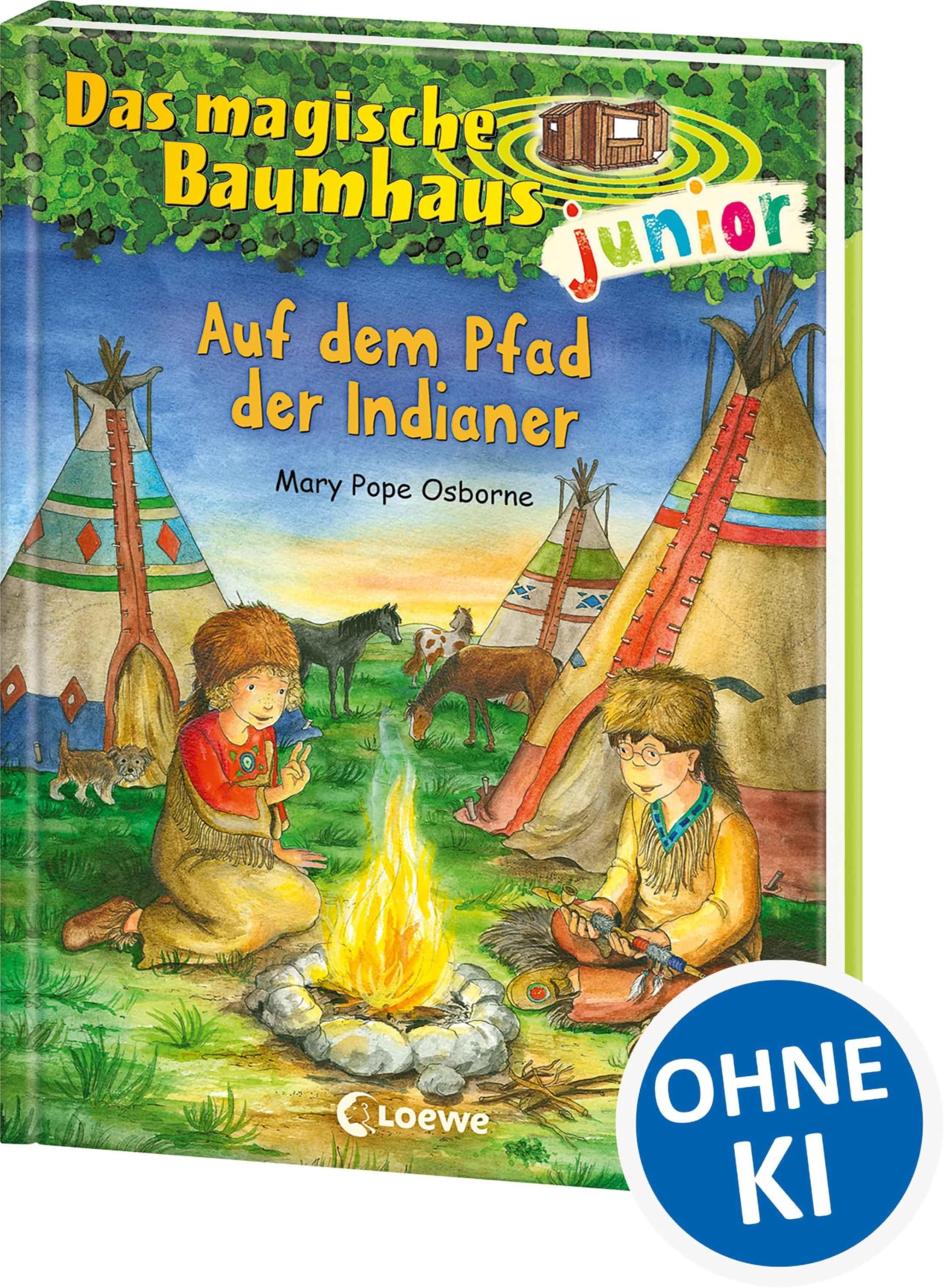 Das magische Baumhaus junior 16 - Auf dem Pfad der Indianer: Kinderbuch zum Vorlesen und ersten Selberlesen - Mit farbigen Illustrationen - Für Mädchen und Jungen ab 6 Jahre