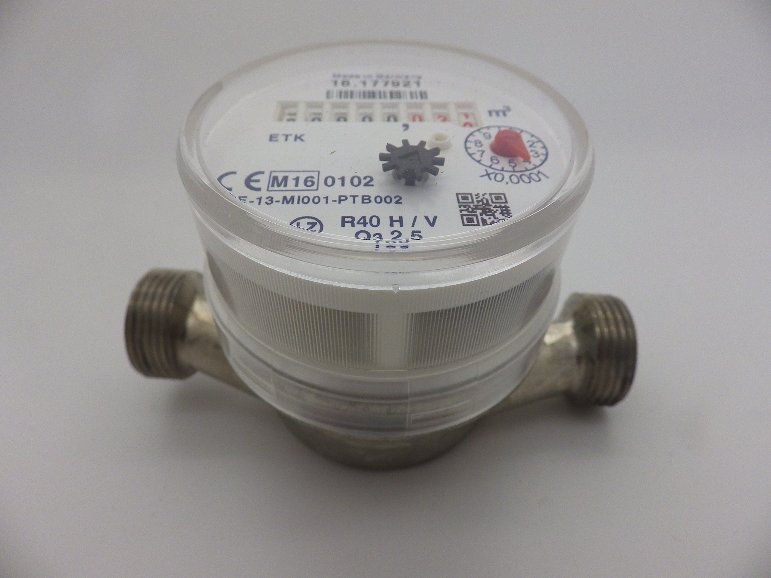 Einstrahl Wohnungswasserzähler für Kaltwasser QN 1,5/ R 1/2"/ 110 mm