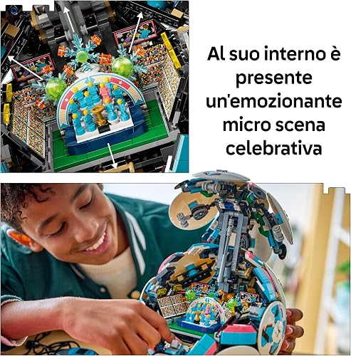 LEGO Editions Le Ballon de Foot - Jouet Football - Maquette de Balle - Décoration 3D avec Stade Miniature Interactif - Cadeau d'anniversaire pour Garçon, Fille dès 10 Ans & Fan de Sport Adulte 43019 - 6