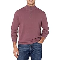 Amazon Essentials Maglione con Cerniera sul Collo in Cotone 100% Uomo