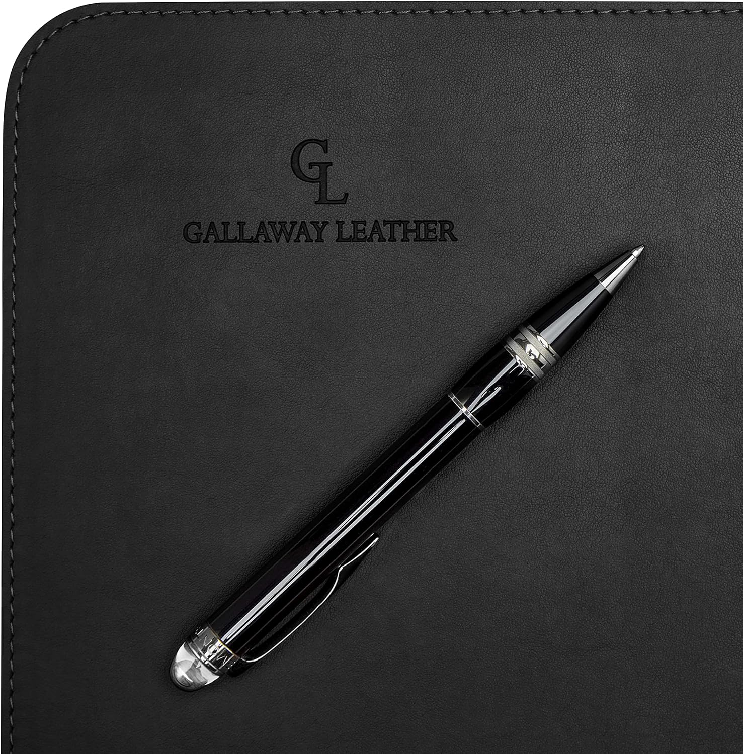 Gallaway Leather Desk Mat,Desk Writing Pad - Office Desk Pad, Medium 24" x 14" Black, Desk Mats on Top of Desks, Gift Ready Elegant Computer Desk Mat Desk Cover Desk Pad Protector PU Leather