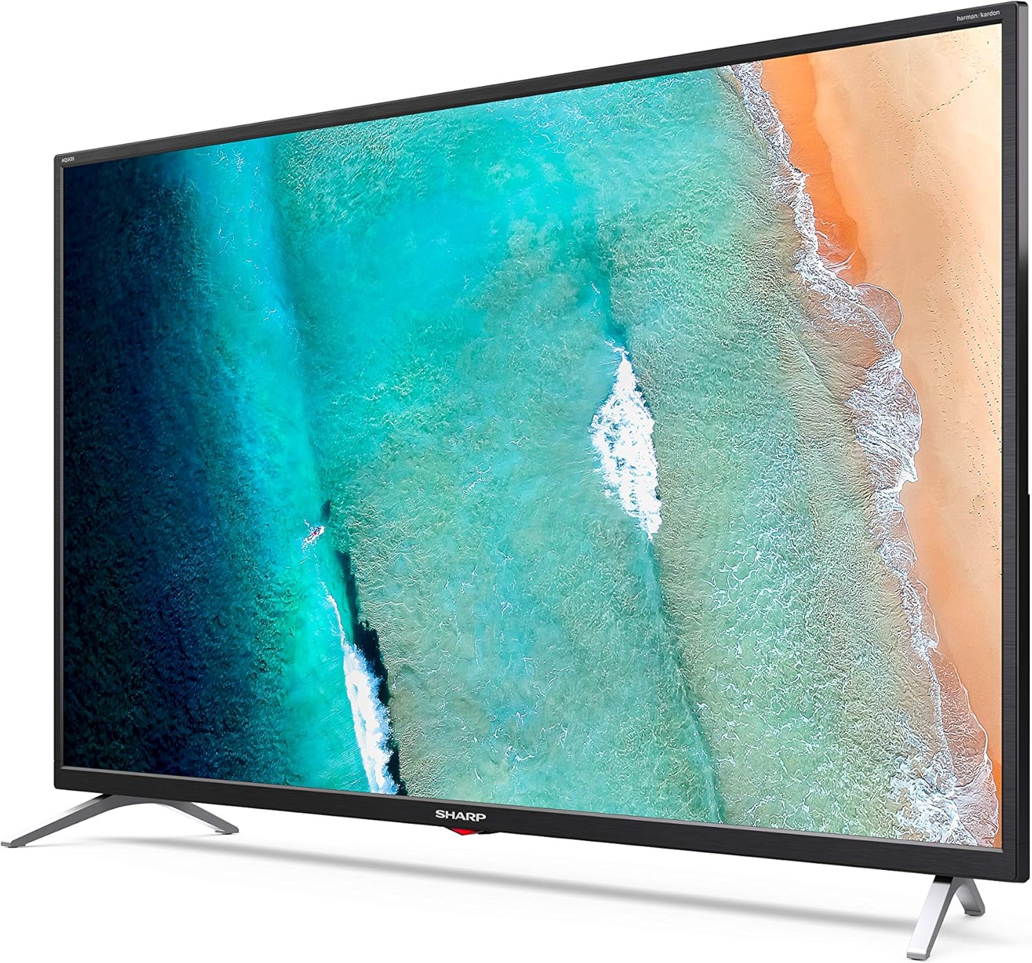 Sharp Aquos LC-32Bi3E - 32 HD Ready Smart TV Android 9.0 LED TV, Wi-Fi, DVB-T2/S2, 1366 x 768 Pixels, Nero, suono Harman Kardon, 3xHDMI 2xUSB, 2020 Sharp Aquos LC-32Bi3E - 32 HD Ready Smart TV Android 9.0 LED TV, Wi-Fi, DVB-T2/S2, 1366 x 768 Pixels, Nero, suono Harman Kardon, 3xHDMI 2xUSB, 2020