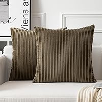 Vista 69 de UGASA - Fundas de almohada decorativas de terciopelo suave y sólidas de Navidad para sala de estar/sofá, 16 x 16 pulgadas, 2 unidades, color burdeos