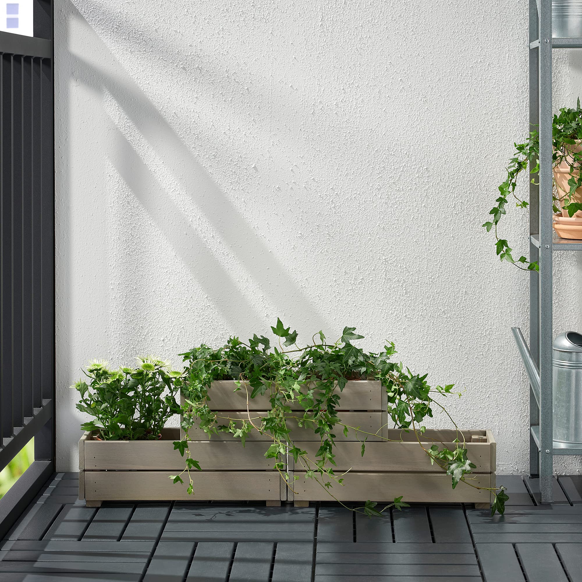 ProTuning IKEA STJRNANIS Blumenkasten 43x15 cm Outdoor gebeizt/hellgrau:  Amazon.de: Garten