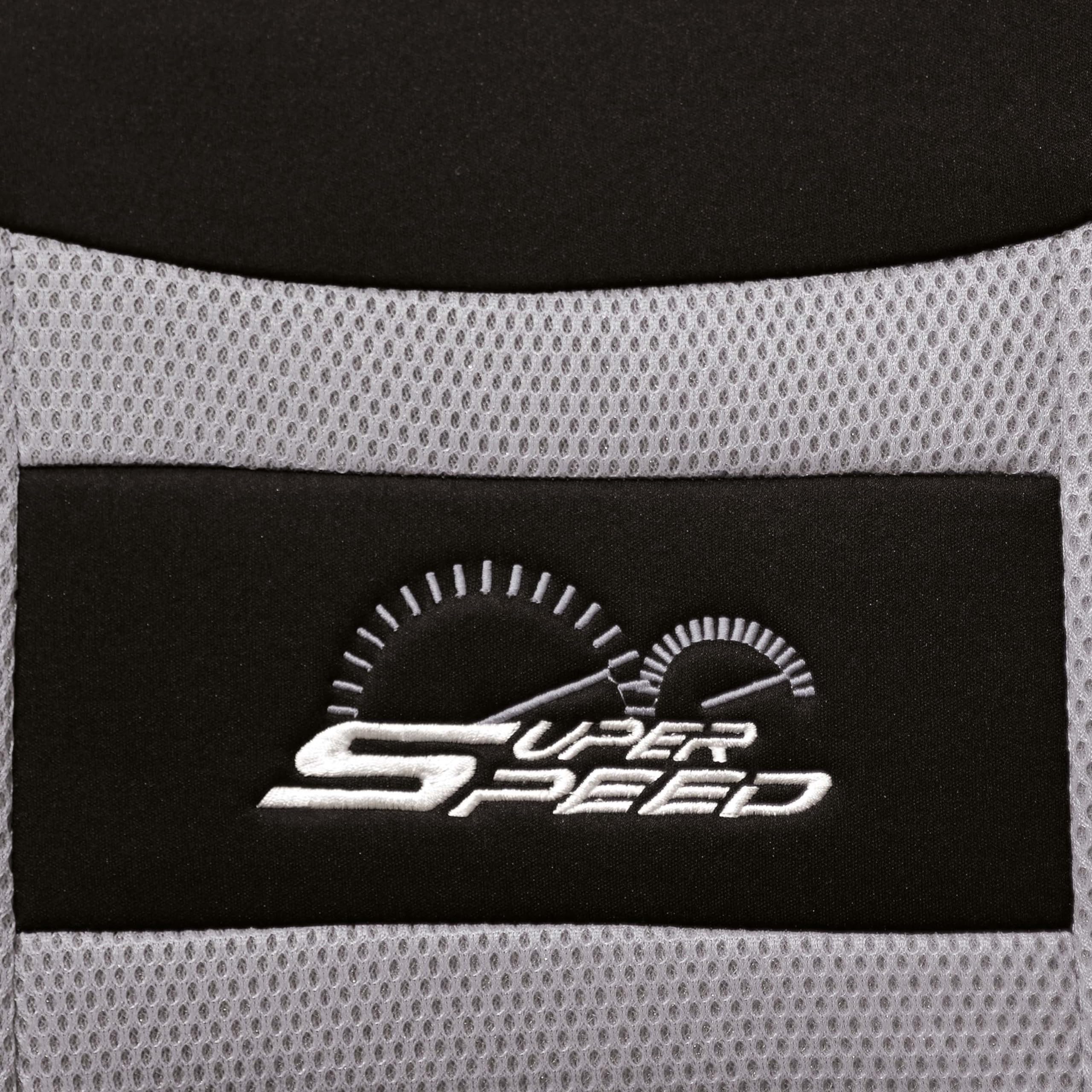 PETEX Juego Completo de Fundas universales para Asiento de Coche, 11 Piezas, Color Gris, Clase Eco con SAB 1 Vario