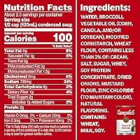 Vista 2 de Campbell's Crema condensada de sopa de brócoli, lata de 10.5 oz