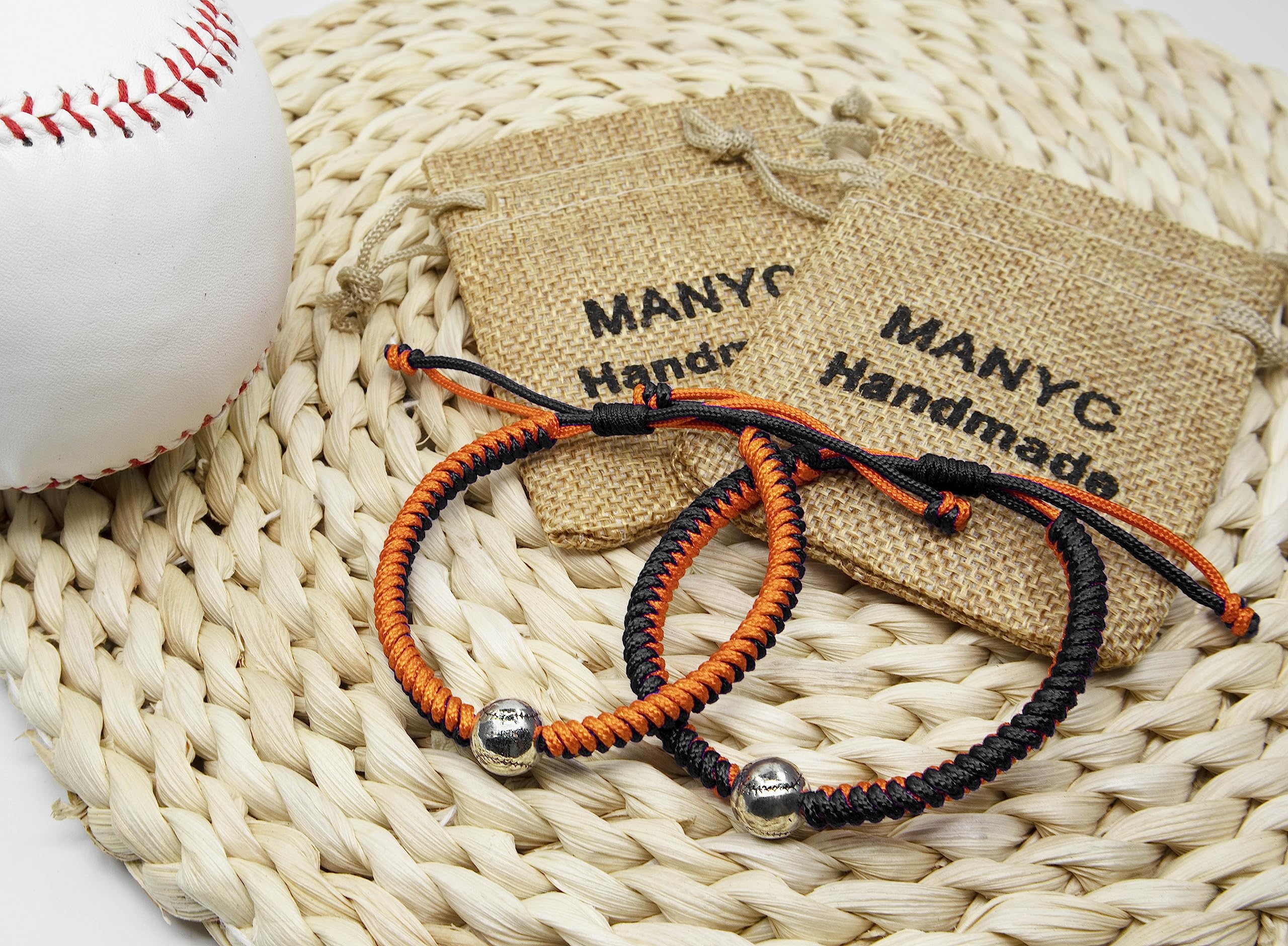 Mallofusa ® Lot de 12 paires de bracelets colorés en coton pour sports de plein air