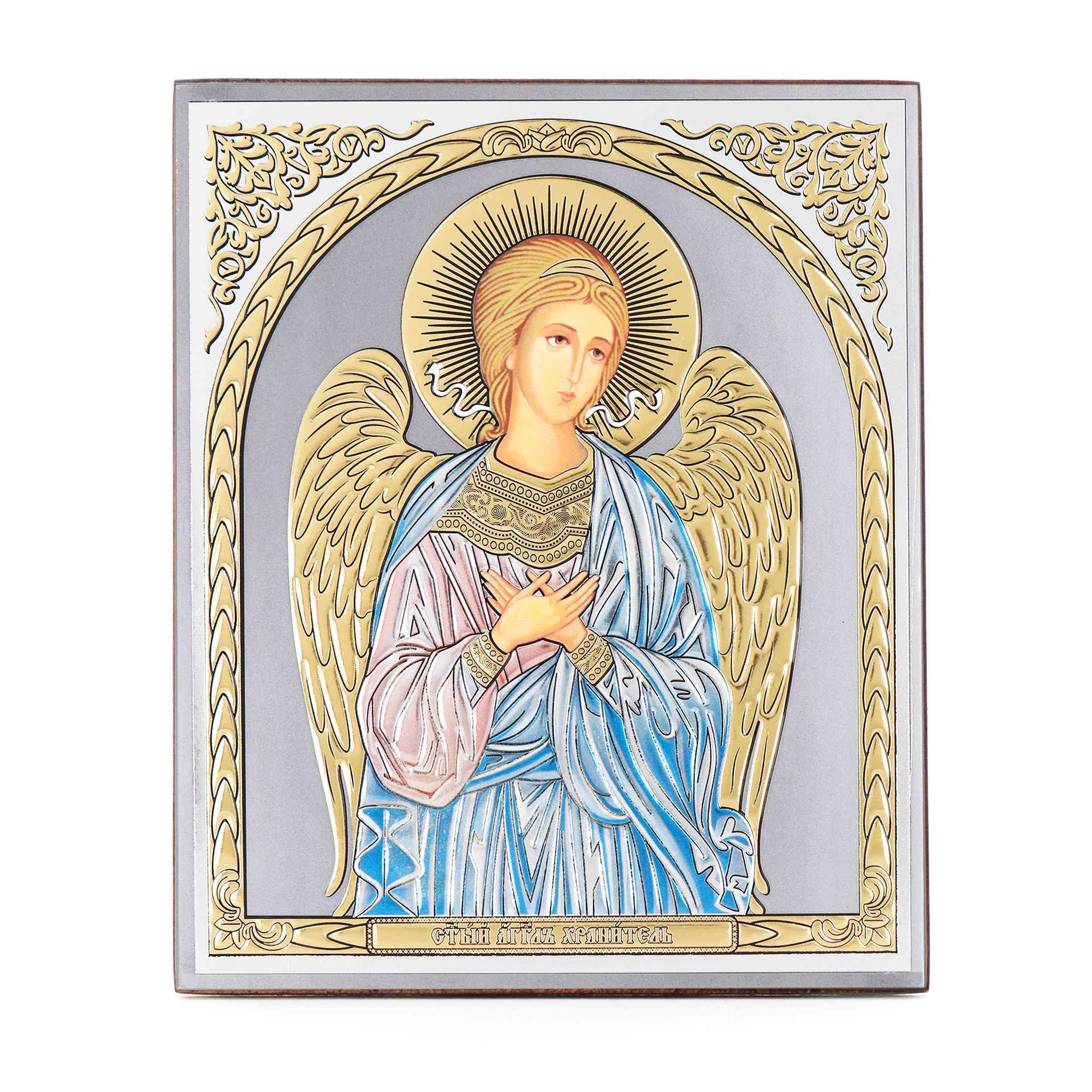 Nklaus Guardian Angel - Wooden Icon 15 X 18 Cm Christian Orthodox - Religious Blessing 16579