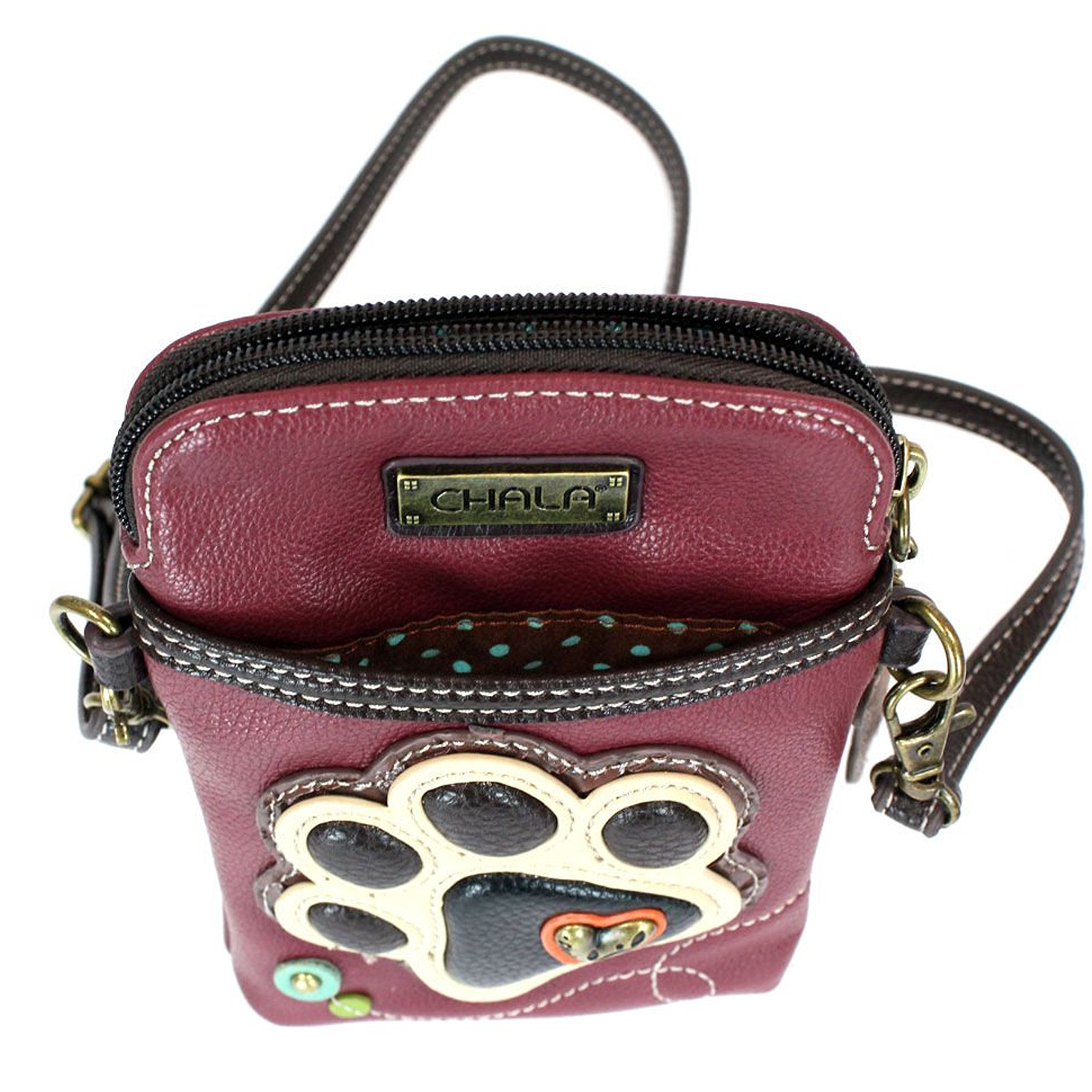 Dog Lovers Crossbody Bag - Paw Print Design Convertible Cellphone Handbag For Dog Moms 9 thumbnail image
