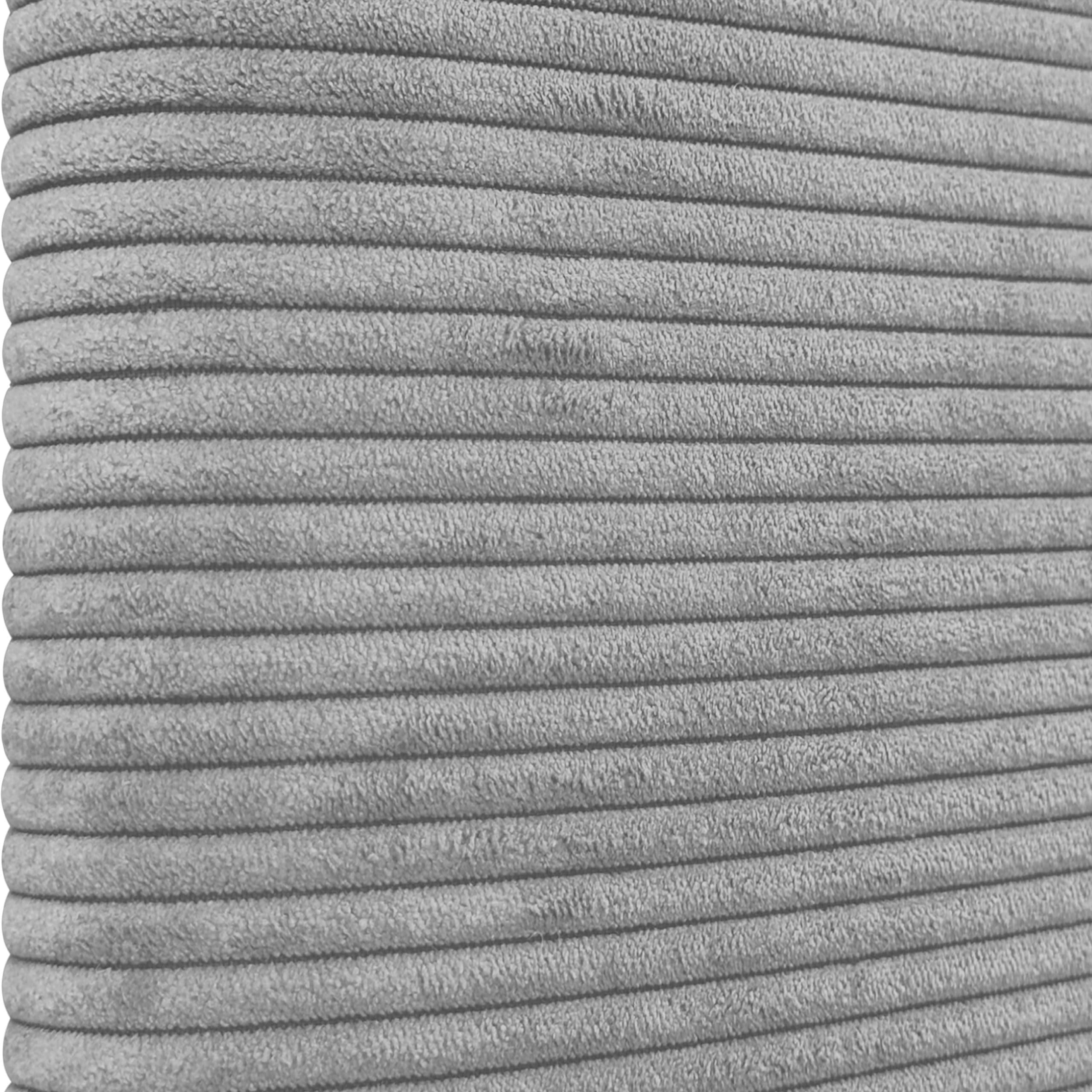 DHOME Tête de Lit Rembourrée Lisse et Courbée 70cm en Velours Côtelé Premium pour Mur Acoustiques Absorbantes Tête de Lit pour Chambre (Gris, 160cm)