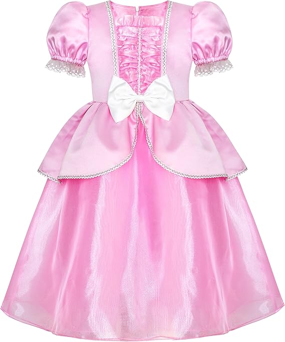 Amazon Co Jp こどもドレス のお嬢様ドレス ピンク コスプレ コスチューム アップ パーティー 115 125 130 140 150cm ファッション