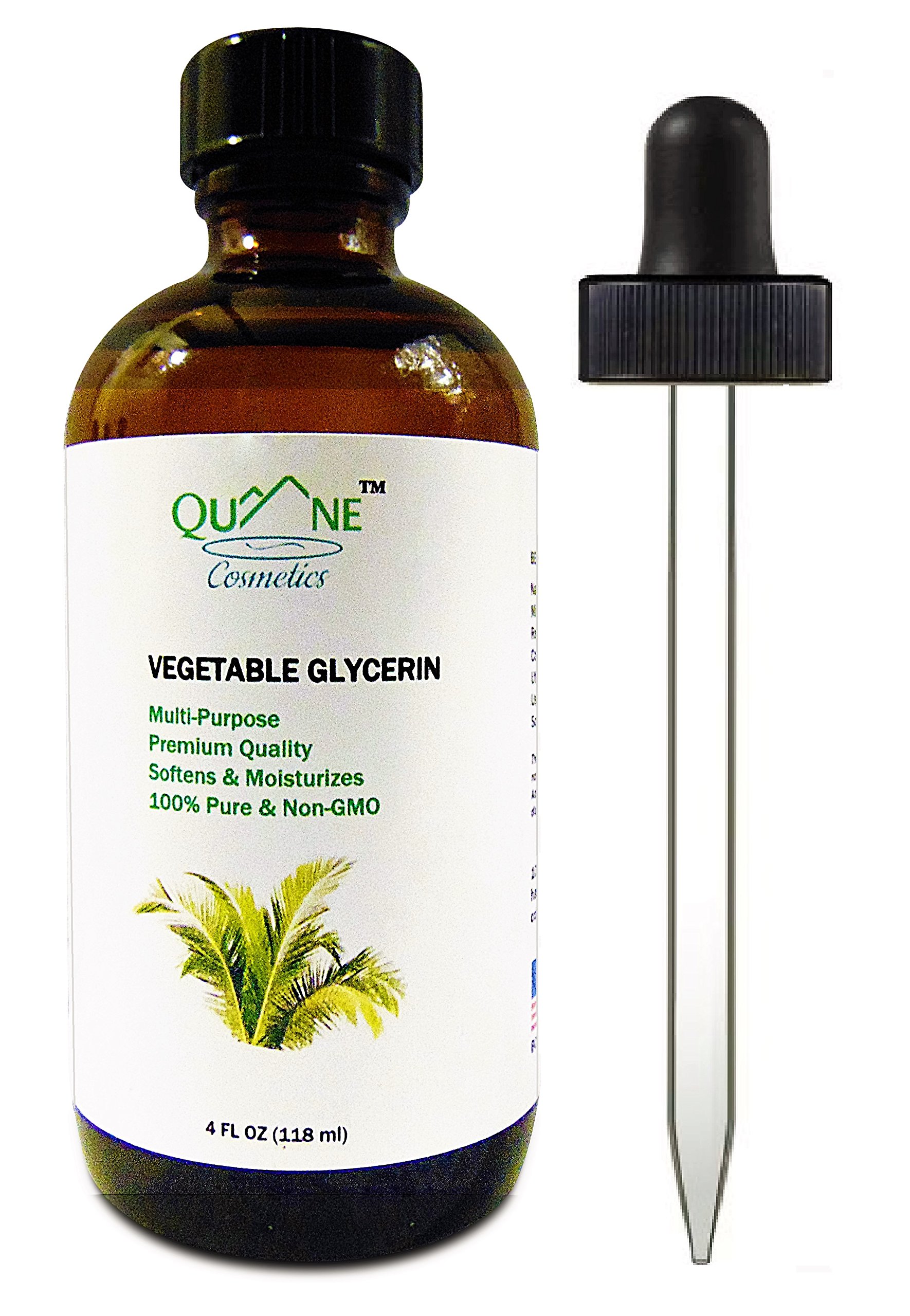Vegetable Glycerin Multi-Purpose | Use as a skin moisturizer, cleanser or for all your DIY cosmetic creations 4 fl oz.