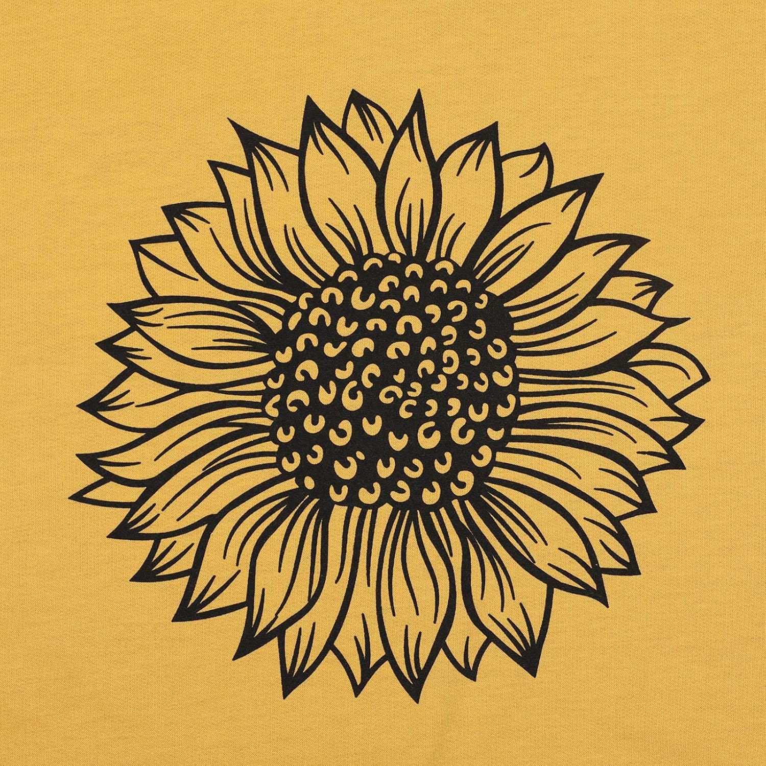 TAOHONG Women Sunflower Hoodies,Trendy Drawstring Sweatshirts with Pockets Long Sleeve Sweaters Pullover Fall Winter Outfits - Image 5